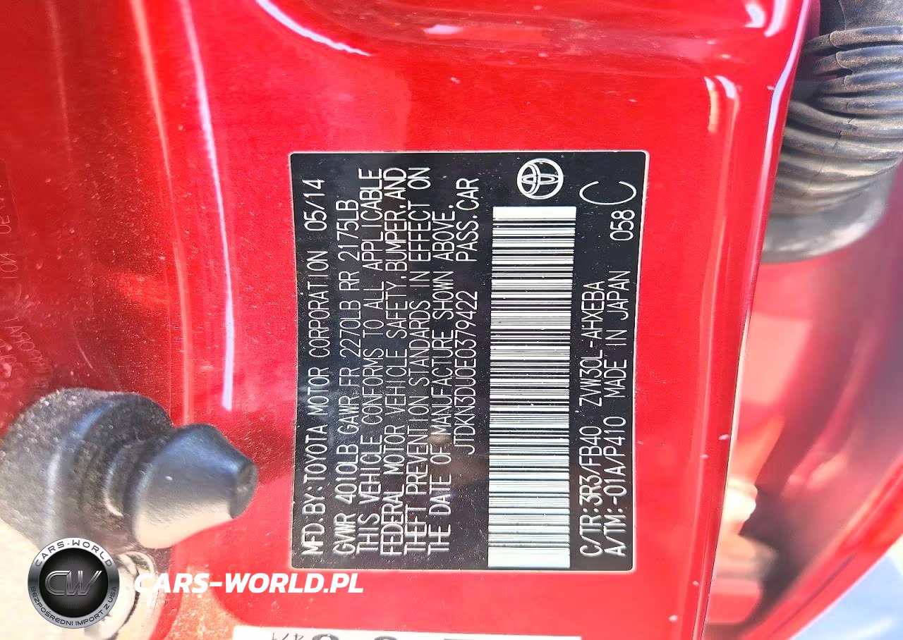 2014 Toyota Prius Three VIN:JTDKN3DU0E0379422 - 12