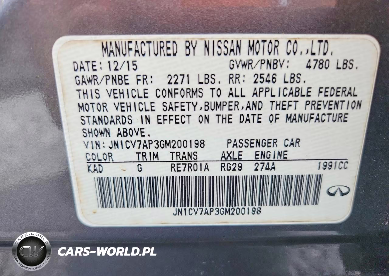 2016 Infiniti Q50 2.0T Premium VIN:JN1CV7AP3GM200198 - 13