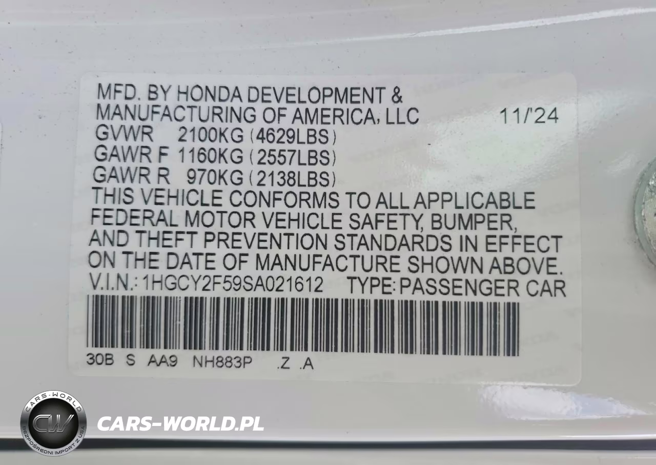 2025 Honda Accord Hybrid Sport VIN:1HGCY2F59SA021612 - 12