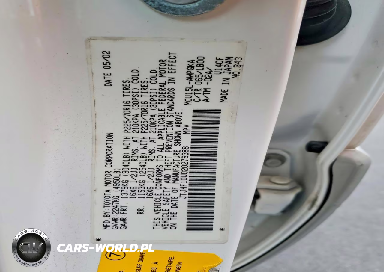 2002 Lexus Rx 300 VIN:JTJHF10U020278388 - 12