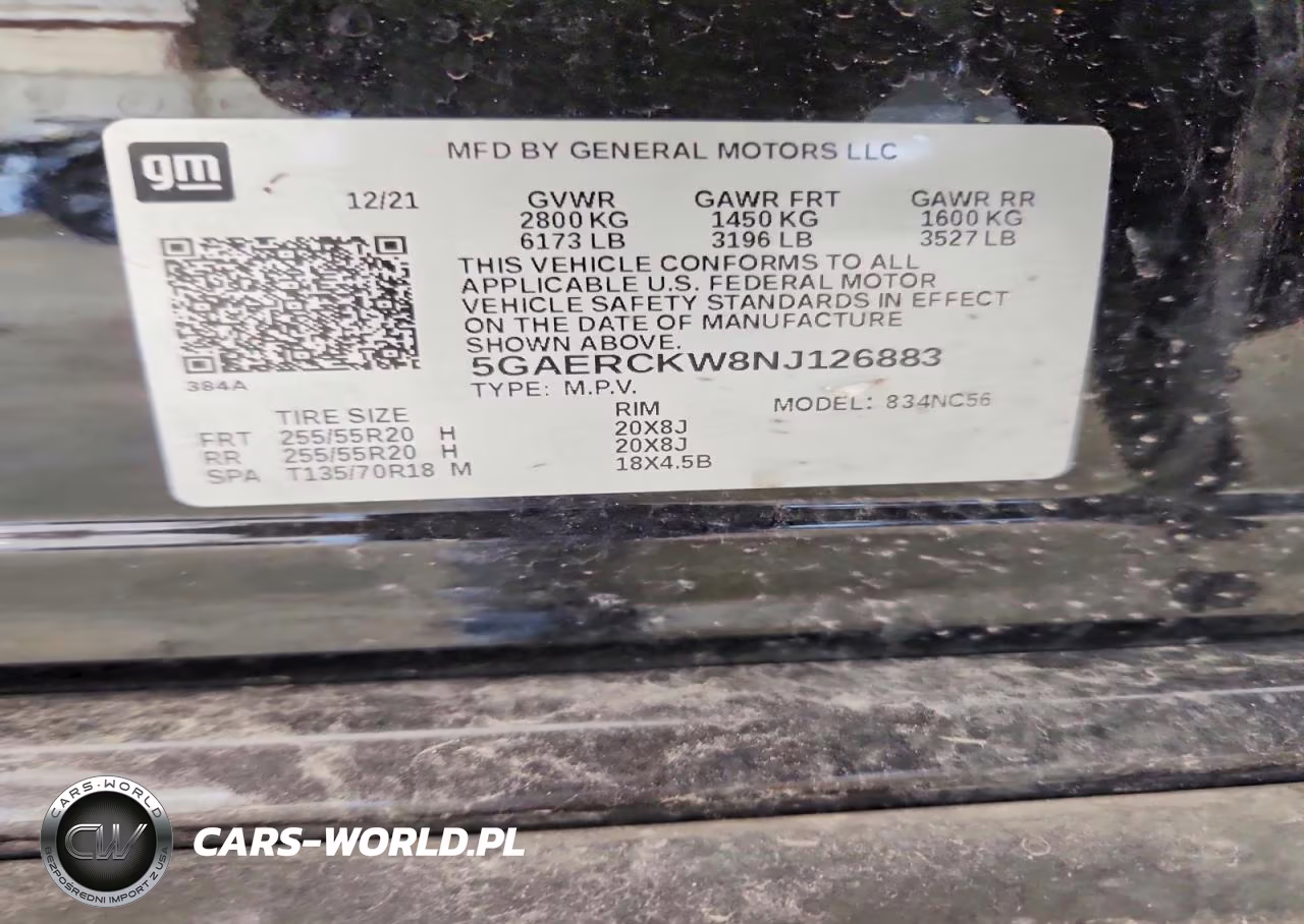 2022 Buick Enclave Premium VIN:5GAERCKW8NJ126883 - 13