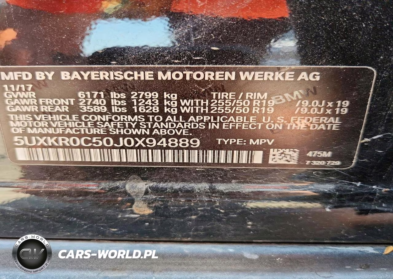 2018 BMW X5 xDrive35I VIN:5UXKR0C50J0X94889 - 14