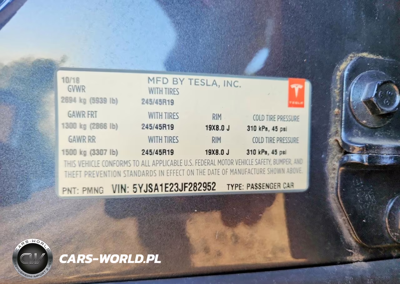 2018 Tesla Model S VIN:5YJSA1E23JF282952 - 12