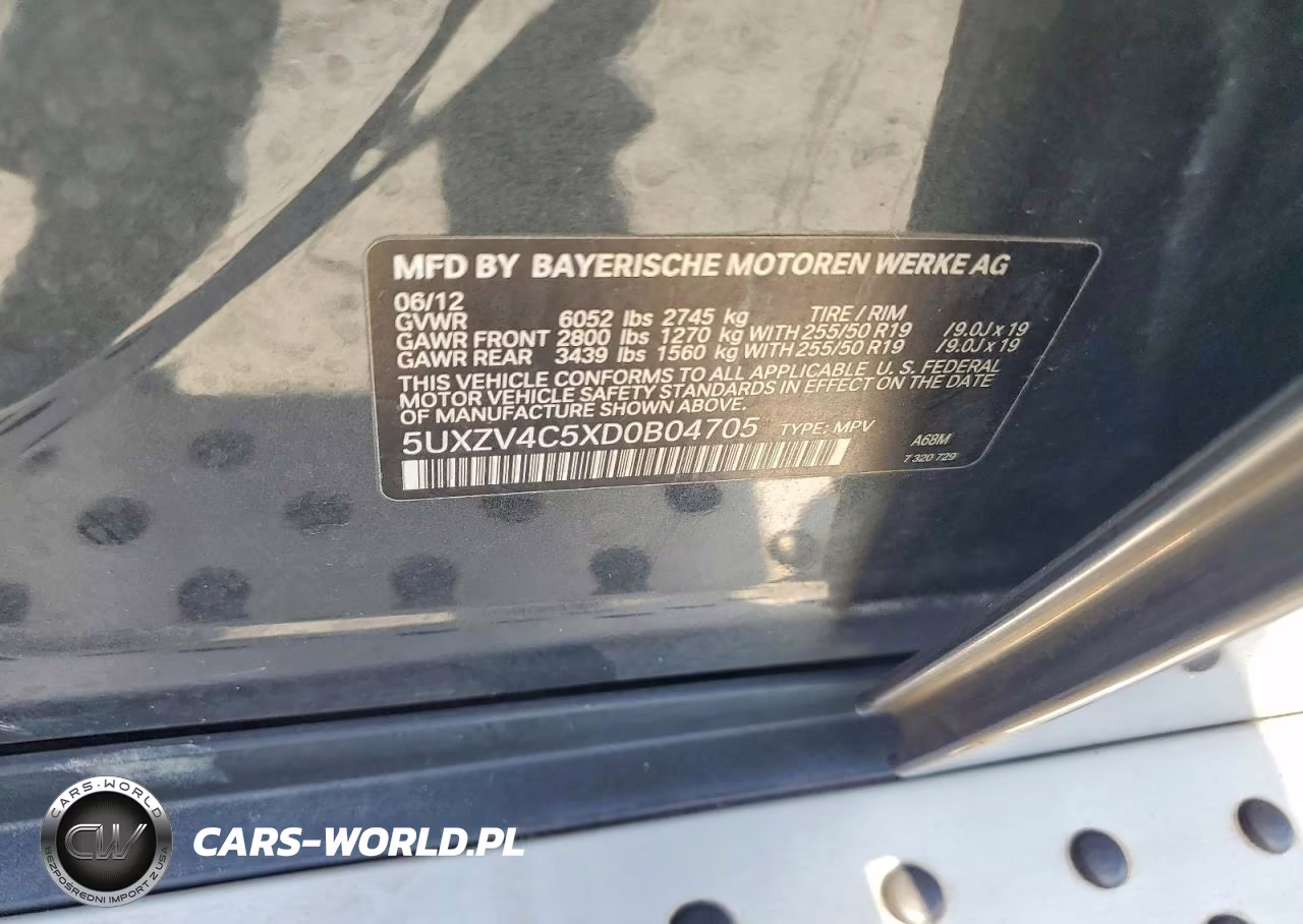 2013 BMW X5 xDrive35I VIN:5UXZV4C5XD0B04705 - 13