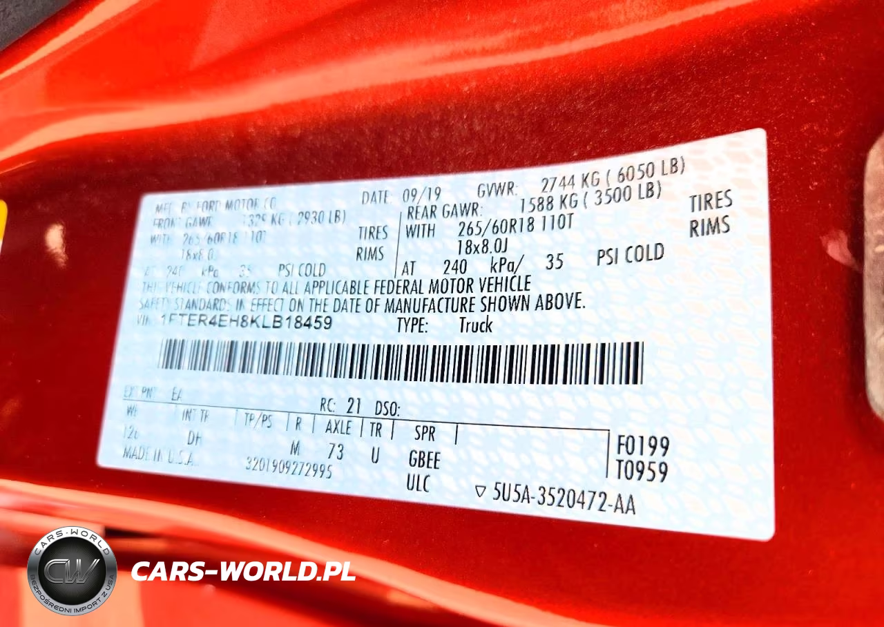 2019 Ford Ranger Xl VIN:1FTER4EH8KLB18459 - 12