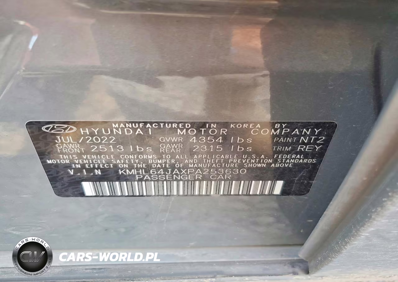 2023 Hyundai Sonata Sel VIN:KMHL64JAXPA253630 - 12