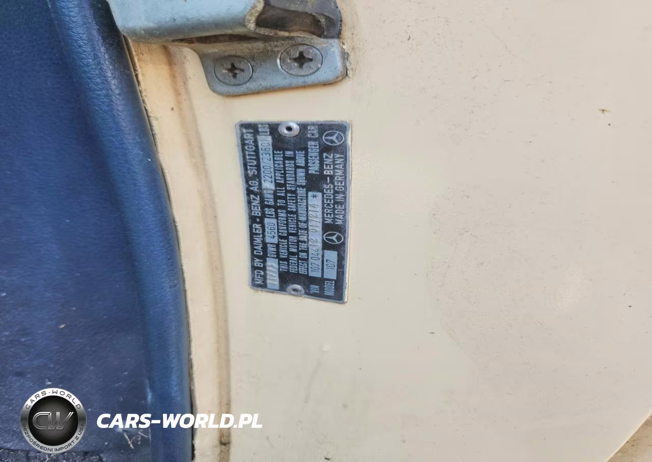 1974 Mercedes-Benz 450 Sl VIN:10704412017214 - 12