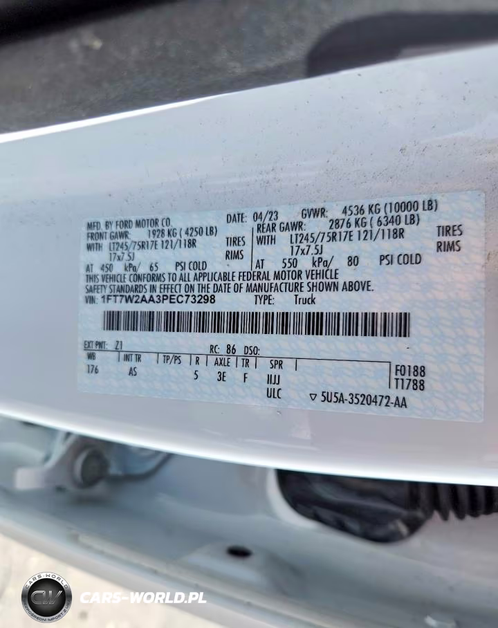 2023 Ford F250 Super Duty VIN:1FT7W2AA3PEC73298 - 13