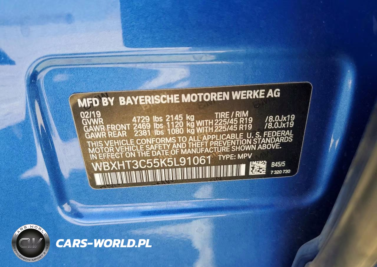 2019 BMW X1 xDrive28I VIN:WBXHT3C55K5L91061 - 12