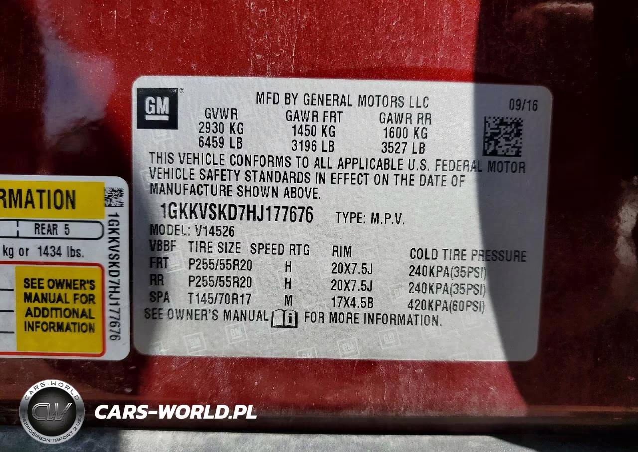 2017 GMC Acadia Limited Slt-2 VIN:1GKKVSKD7HJ177676 - 13