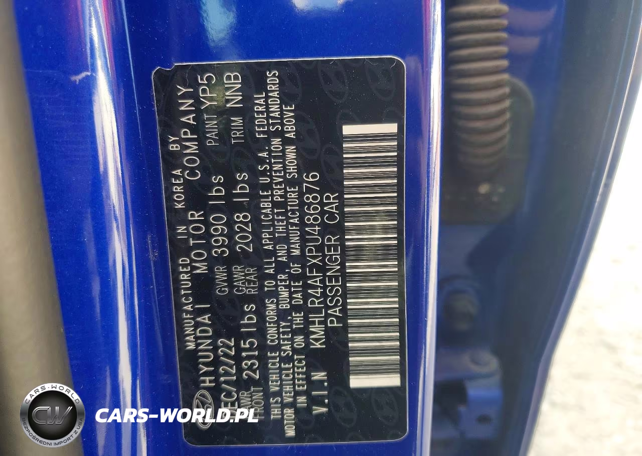 2023 Hyundai Elantra N Line VIN:KMHLR4AFXPU486876 - 12