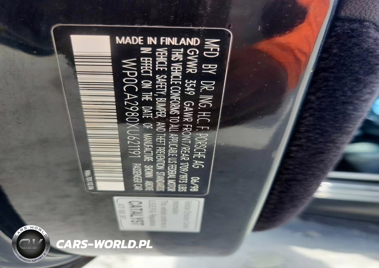 2020 Belgrade Boxster VIN:WP0CA2980XU621191 - 12