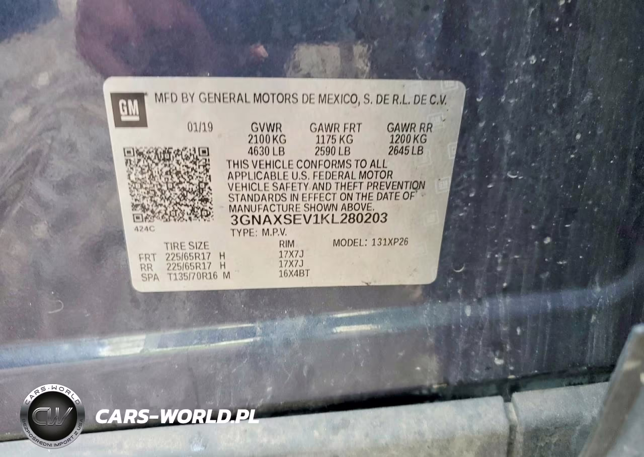 2019 Chevrolet Equinox Ls VIN:3GNAXSEV1KL280203 - 13