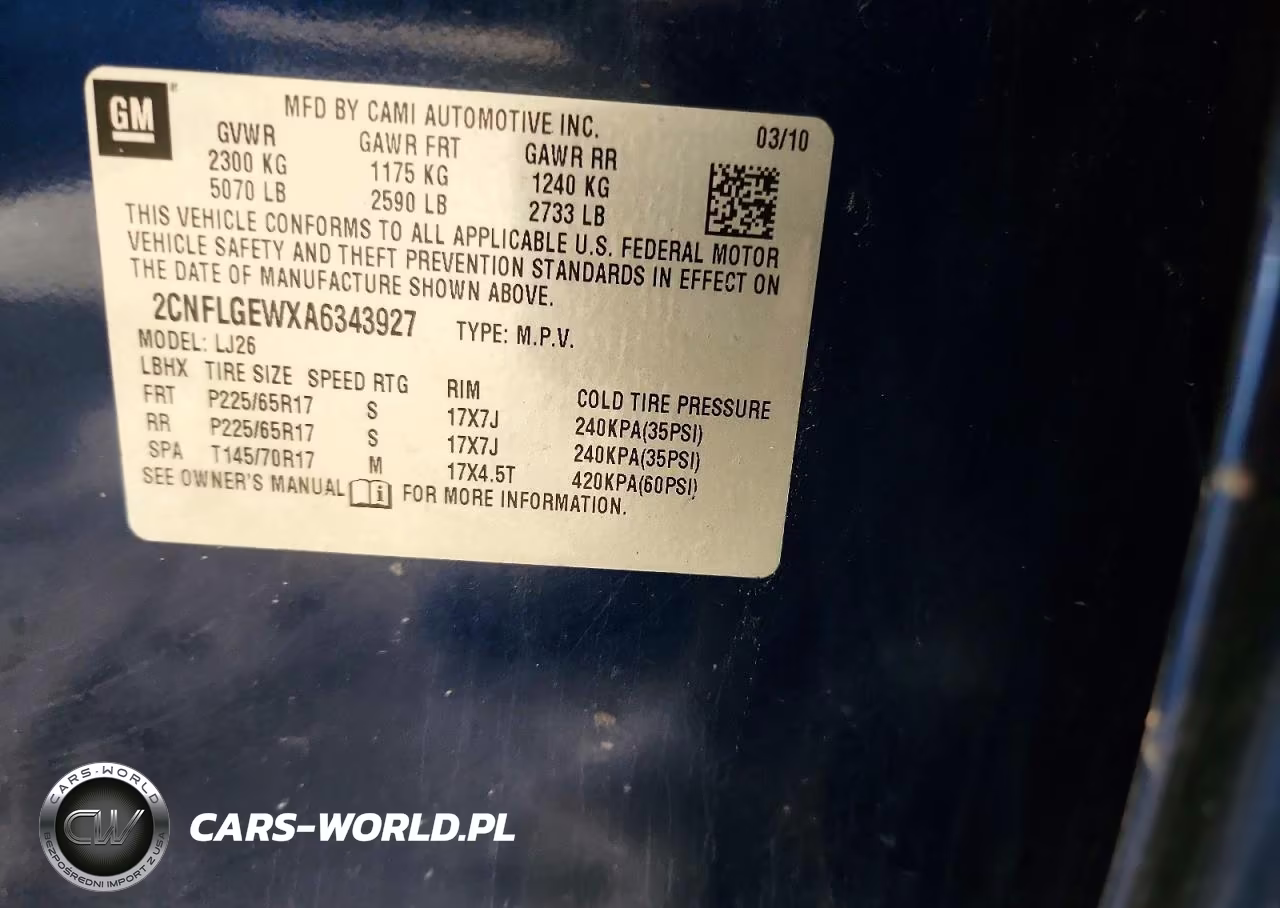 2010 Chevrolet Equinox Ltz VIN:2CNFLGEWXA6343927 - 12