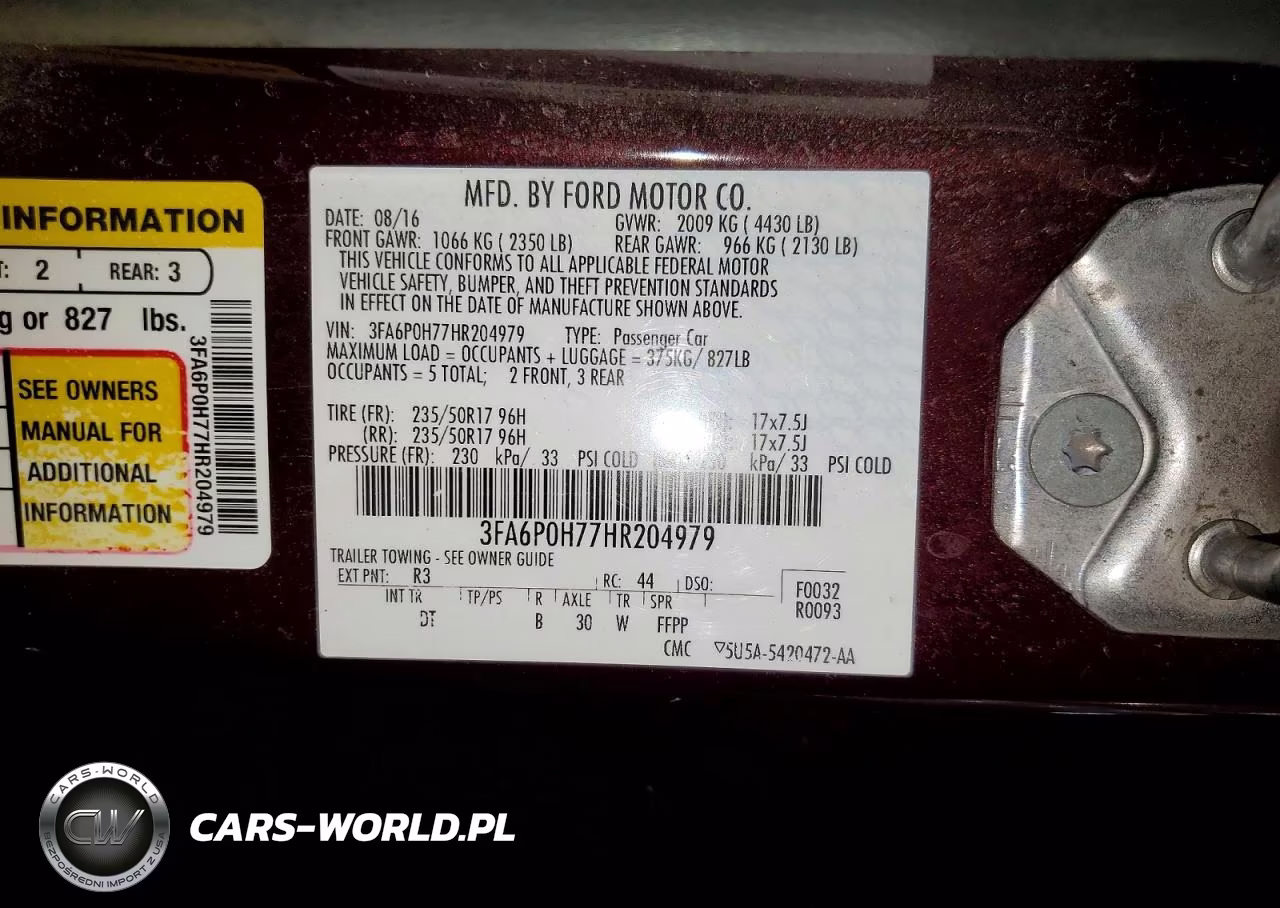 2017 Ford Fusion Se VIN:3FA6P0H77HR204979 - 12