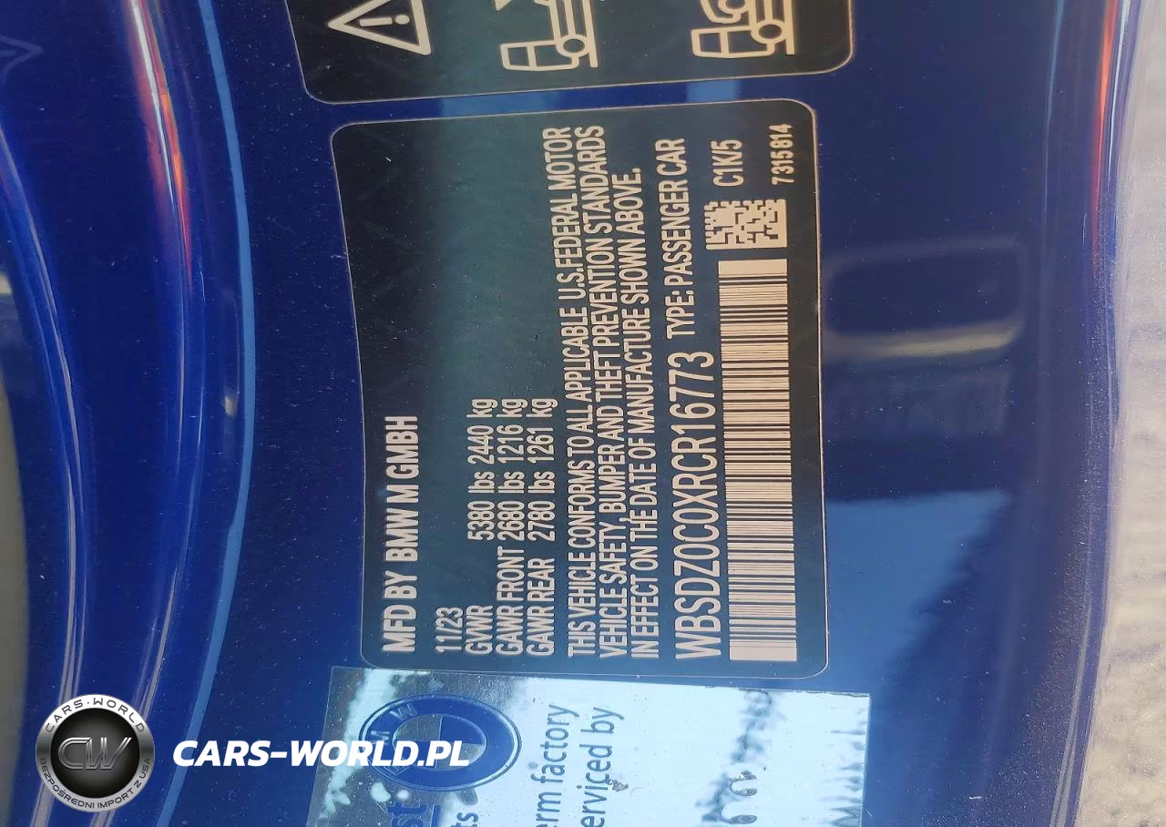 2024 BMW M8 VIN:WBSDZ0C0XRCR16773 - 13