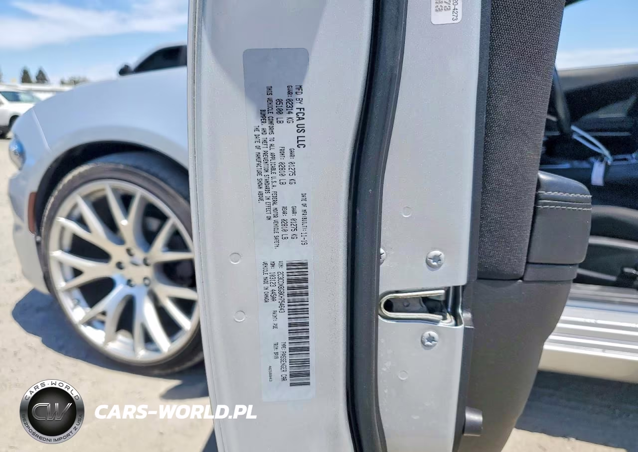 2019 Dodge Charger Sxt VIN:2C3CDXBG8KH754643 - 12