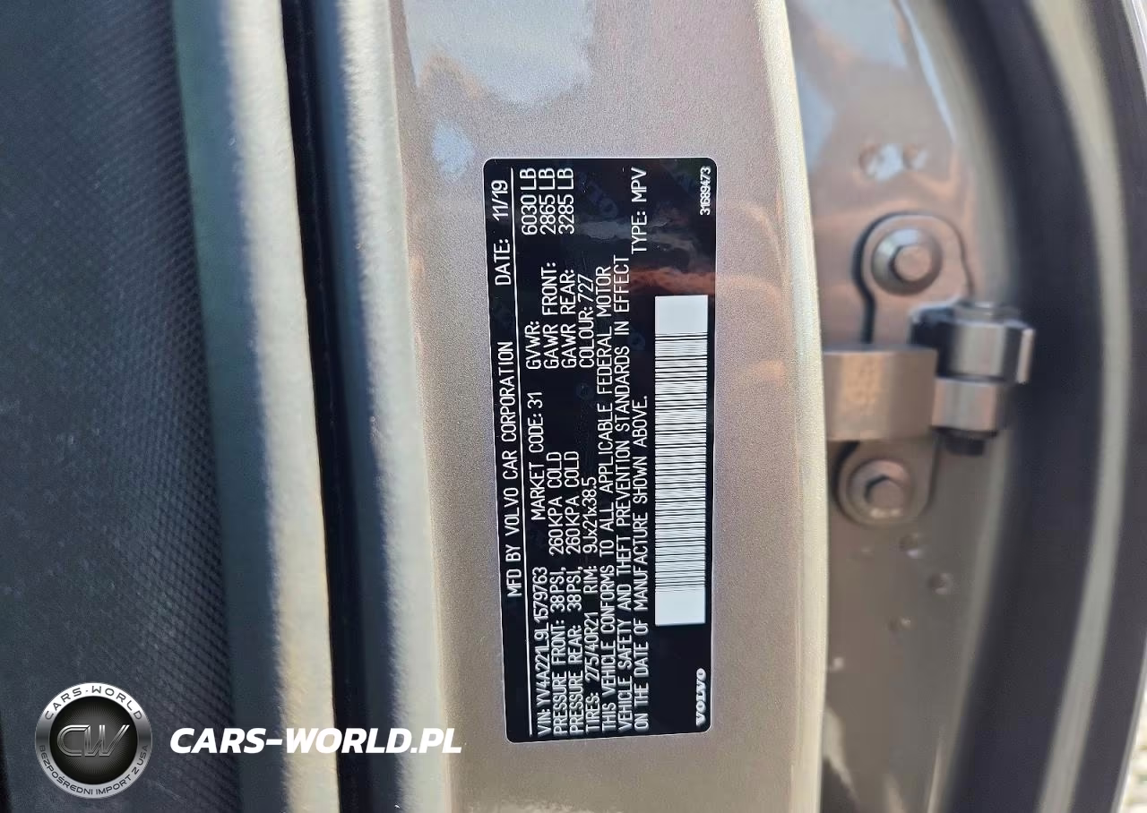 2020 Volvo Xc90 T6 Inscription VIN:YV4A221L9L1579763 - 14