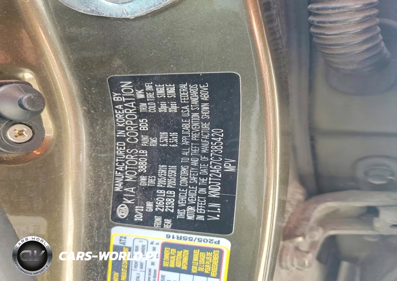 2012 Kia Soul + VIN:KNDJT2A67C7385420 - 13