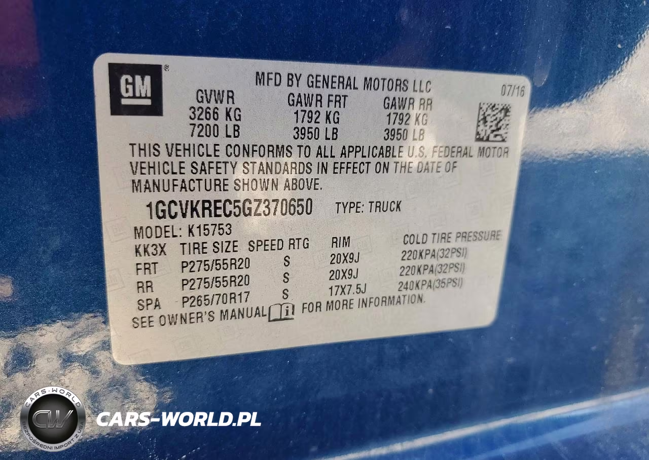 2016 Chevrolet Silverado K1500 Lt VIN:1GCVKREC5GZ370650 - 13