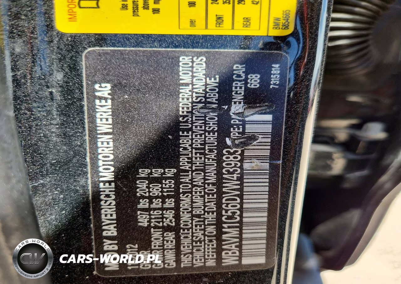 2013 BMW X1 Sdrive28I VIN:WBAVM1C56DVW43983 - 13