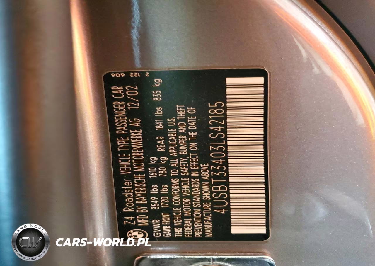 2003 BMW Z4 2.5 VIN:4USBT33403LS42185 - 12