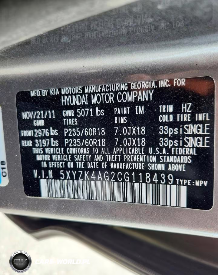 2012 Hyundai Santa Fe Limited VIN:5XYZK4AG2CG118439 - 13