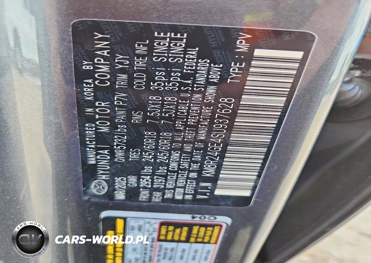 2025 Hyundai Palisade Sel VIN:KM8R24GE4SU937628 - 13