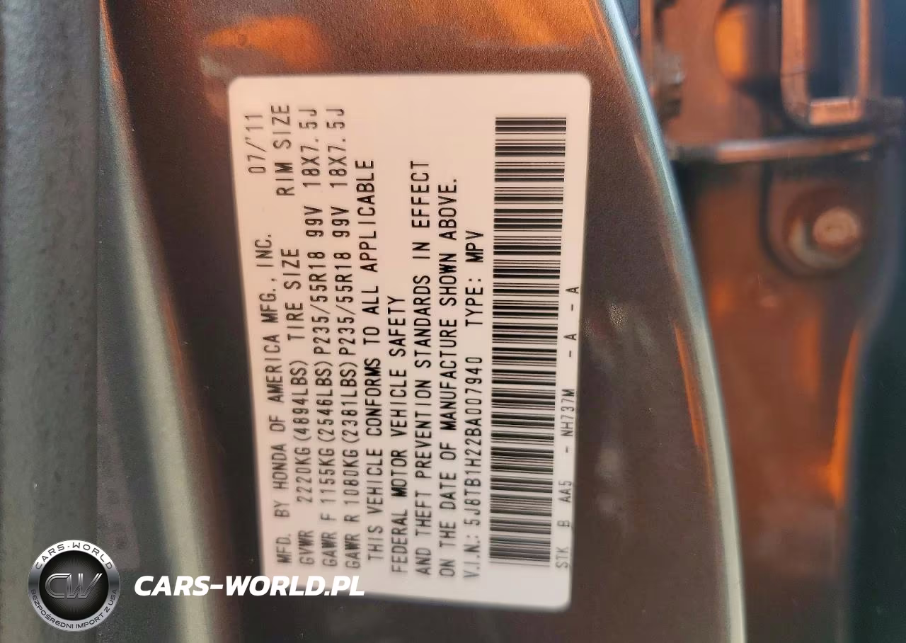 2011 Acura Rdx VIN:5J8TB1H22BA007940 - 14