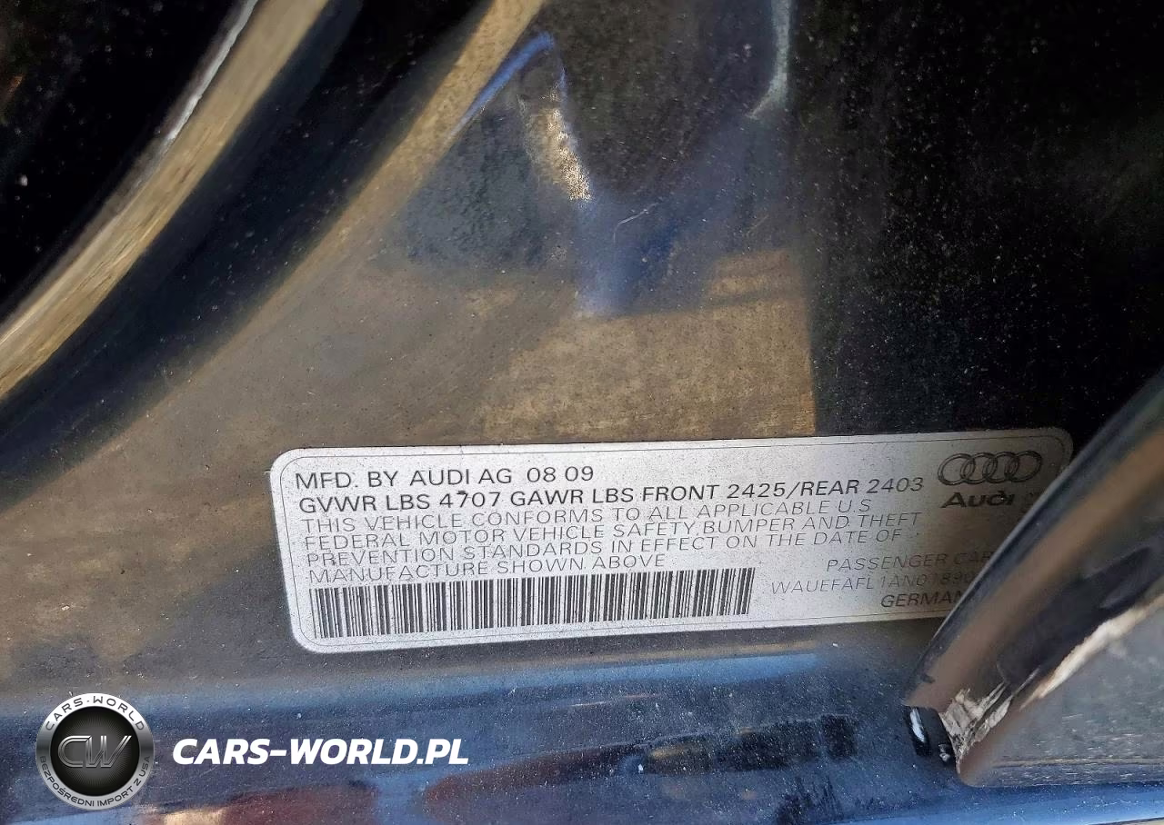 2010 Audi A4 Premium Plus VIN:WAUEFAFL1AN018908 - 12