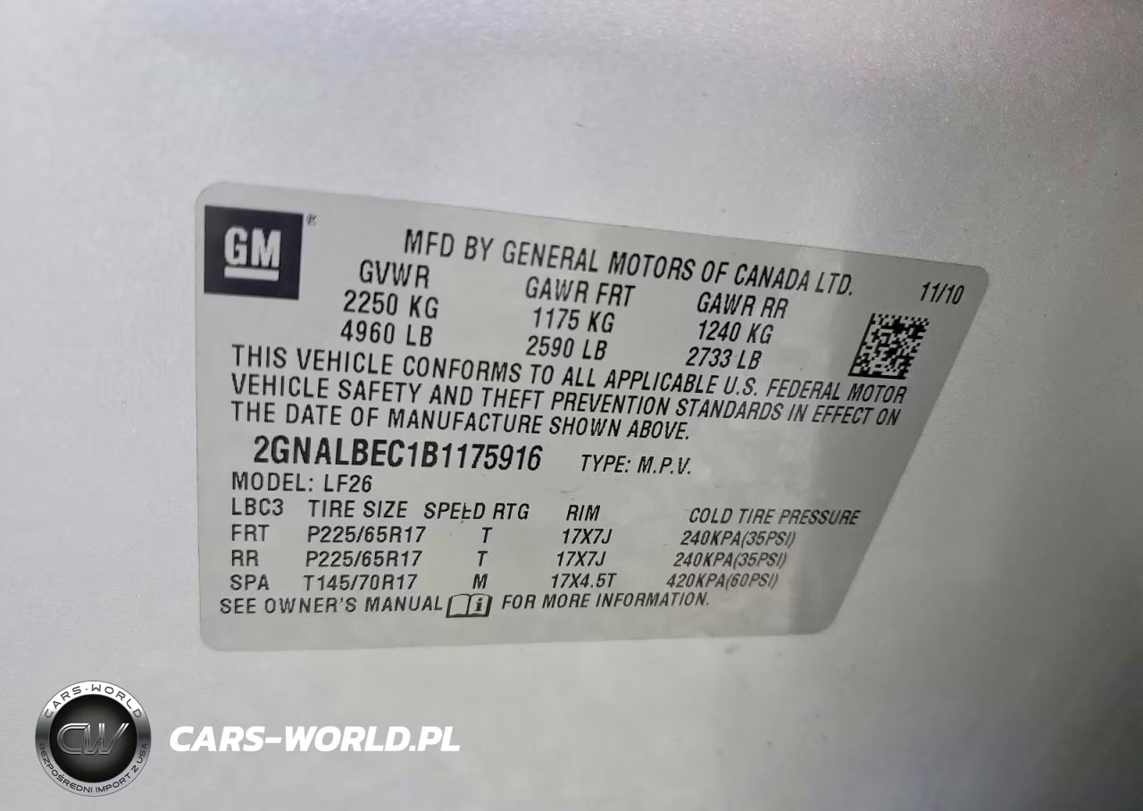 2011 Chevrolet Equinox Ls VIN:2GNALBEC1B1175916 - 13
