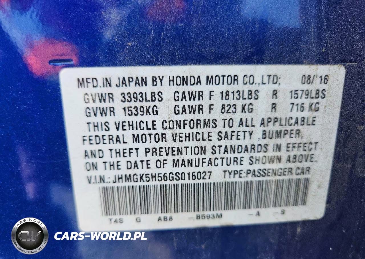 2016 Honda Fit Lx VIN:JHMGK5H56GS016027 - 13