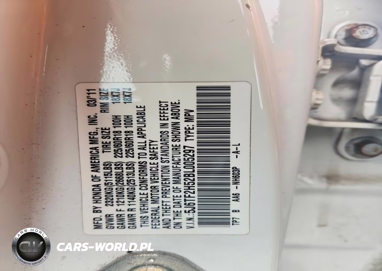 2011 Honda Accord Crosstour Exl VIN:5J6TF2H52BL005297 - 12