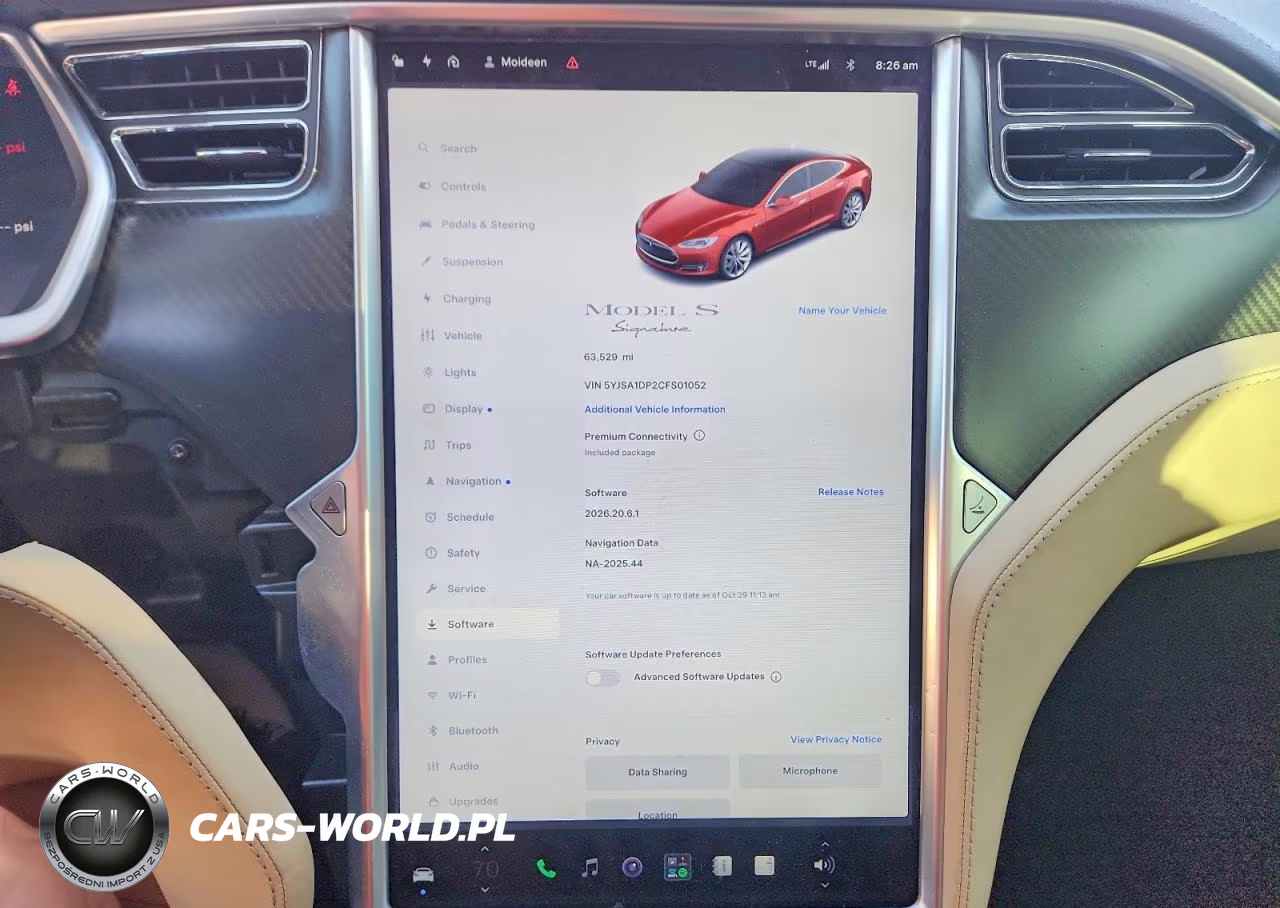 2012 Tesla Model S VIN:5YJSA1DP2CFS01052 - 9