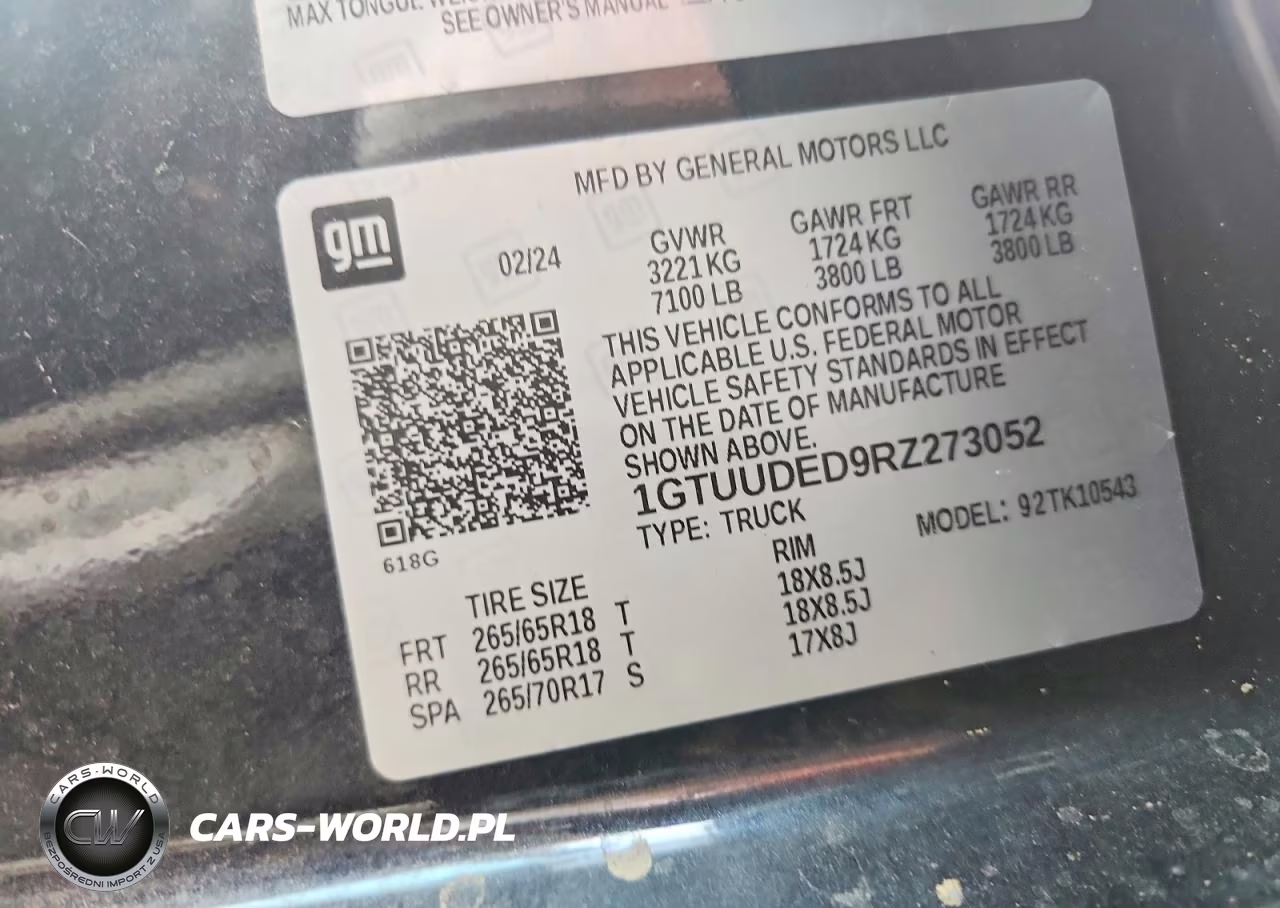 2024 GMC Sierra K1500 Slt VIN:1GTUUDED9RZ273052 - 12