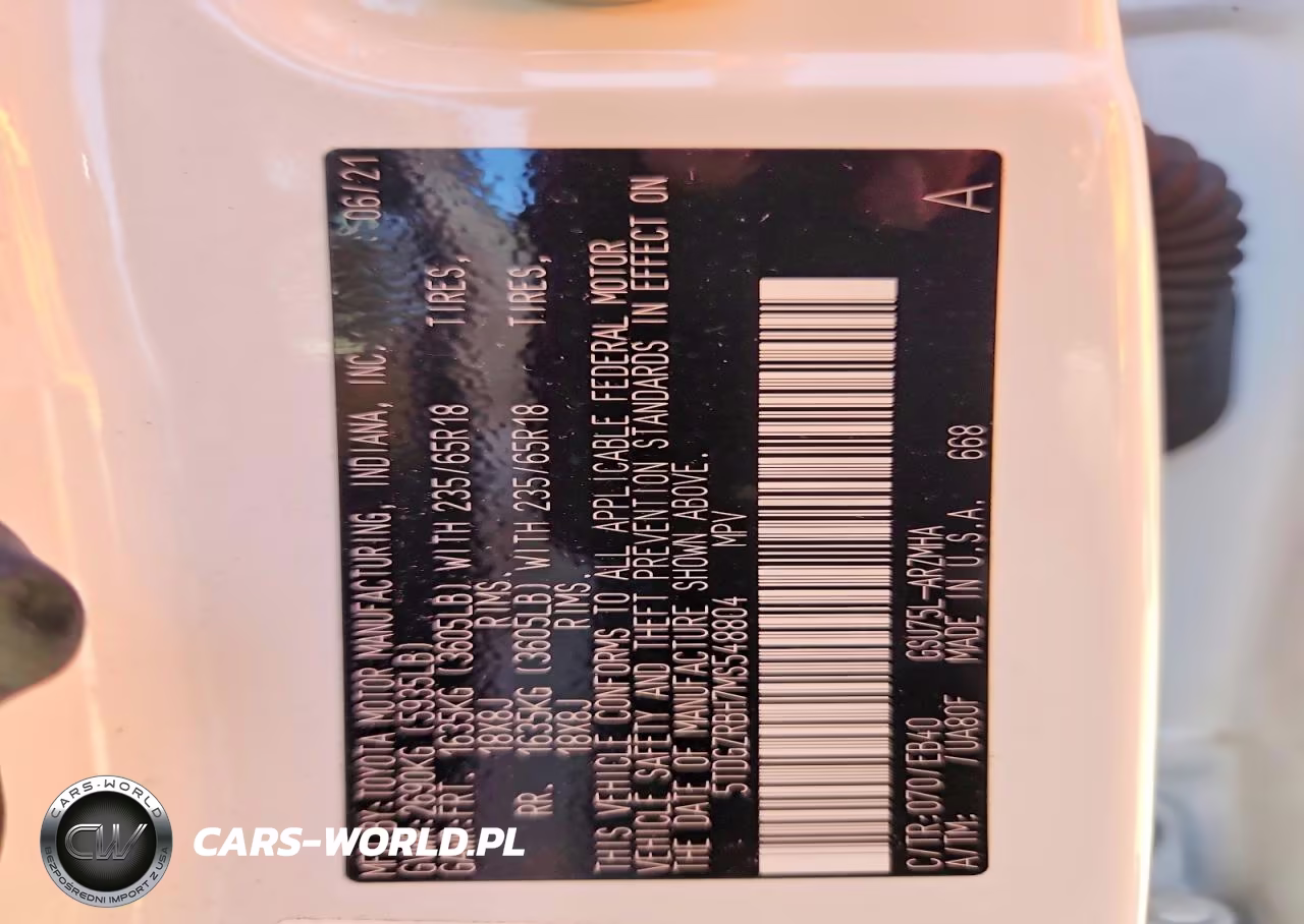 2021 Toyota Highlander Xle VIN:5TDGZRBH7MS548804 - 12