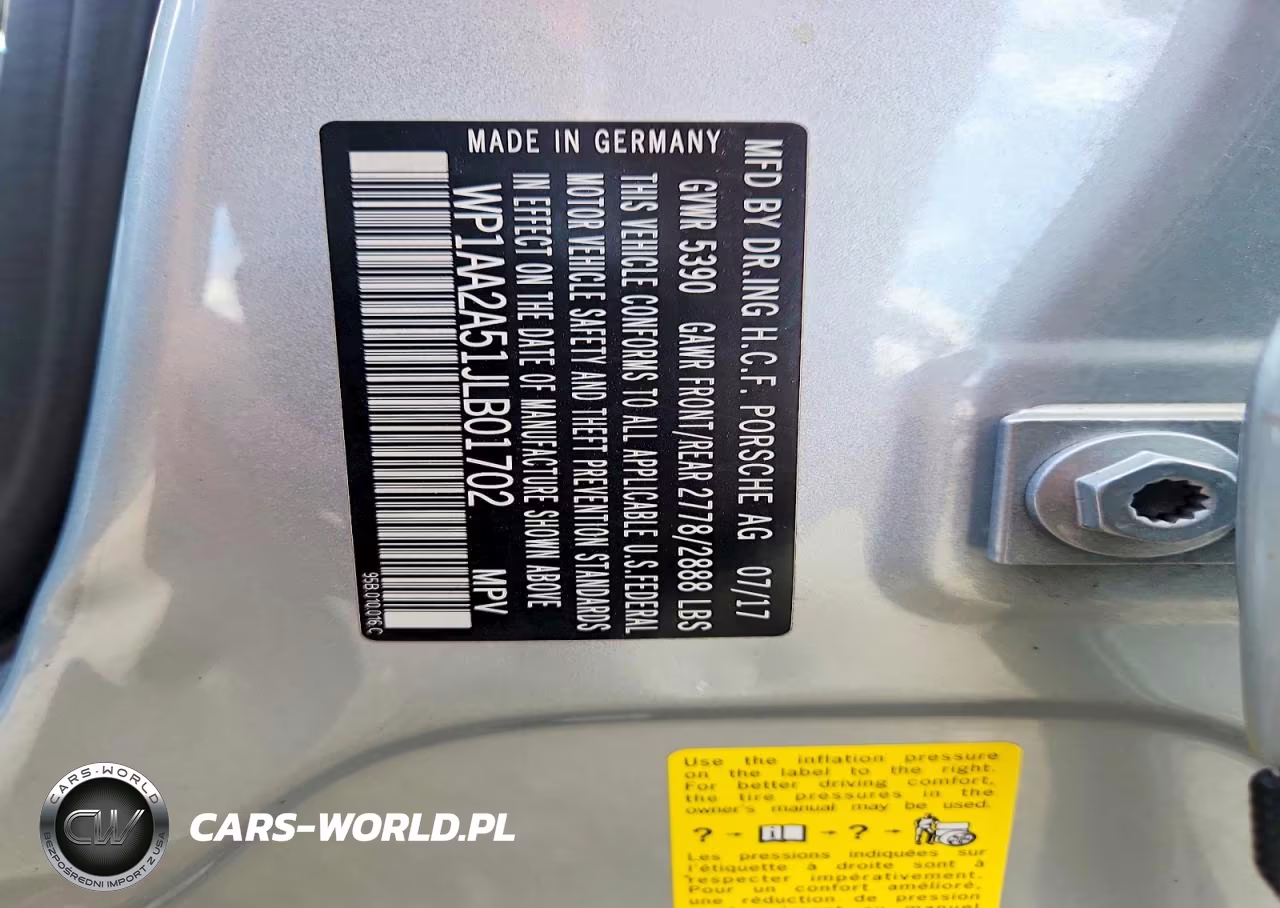 2018 Porsche Macan VIN:WP1AA2A51JLB01702 - 13