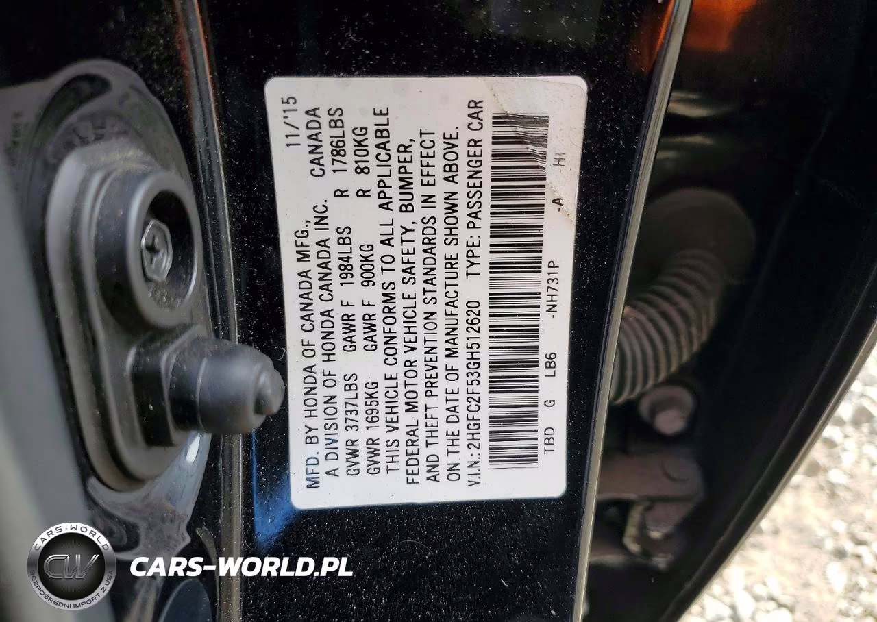 2016 Honda Civic Lx VIN:2HGFC2F53GH512620 - 12