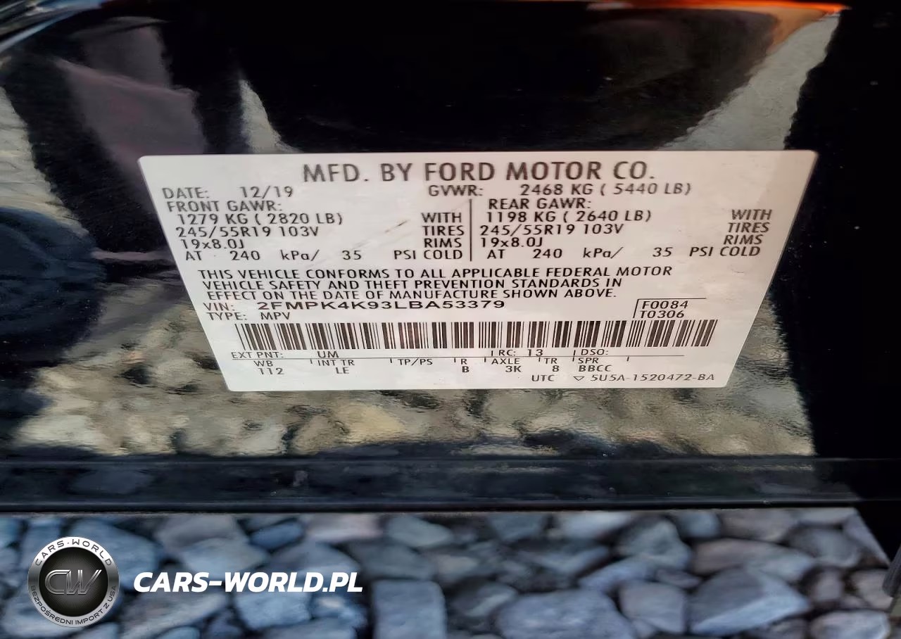 2020 Ford Edge Titanium VIN:2FMPK4K93LBA53379 - 12