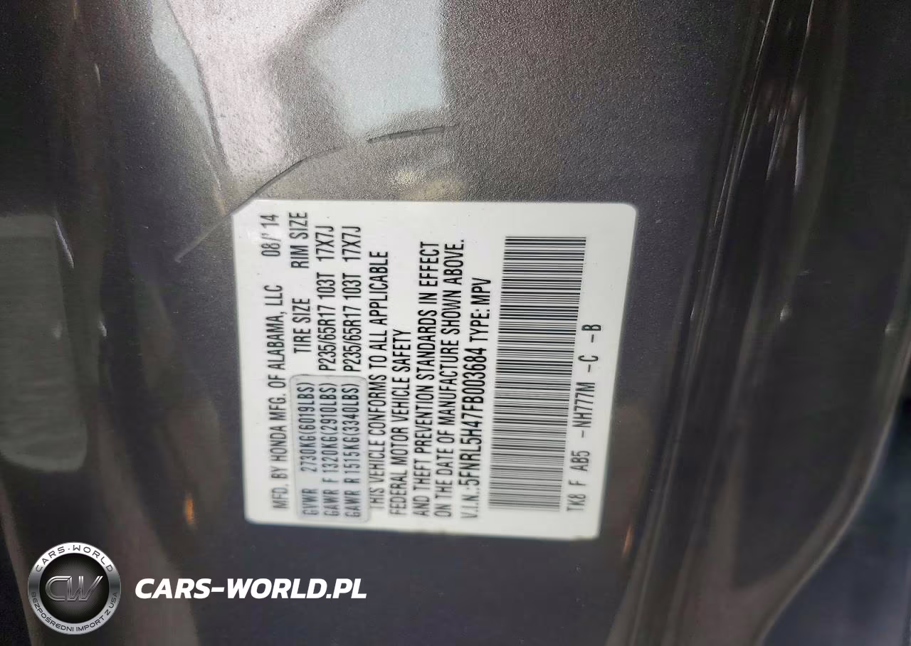 2015 Honda Odyssey Ex VIN:5FNRL5H47FB003684 - 13