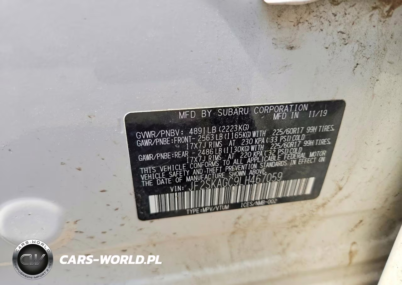 2020 Subaru Forester Premium VIN:JF2SKAGC9LH467059 - 12