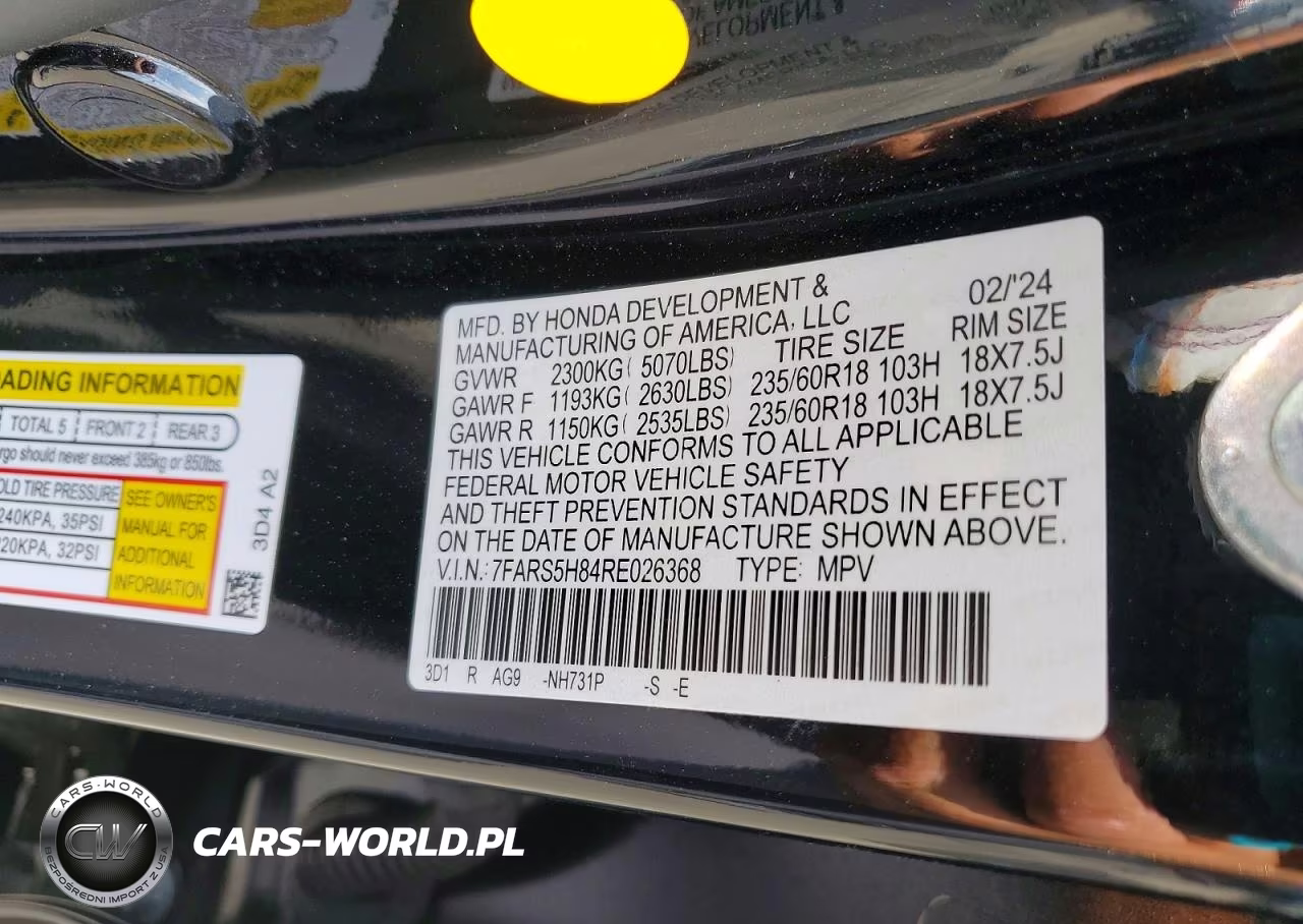 2024 Honda Cr-V Sport-L VIN:7FARS5H84RE026368 - 13
