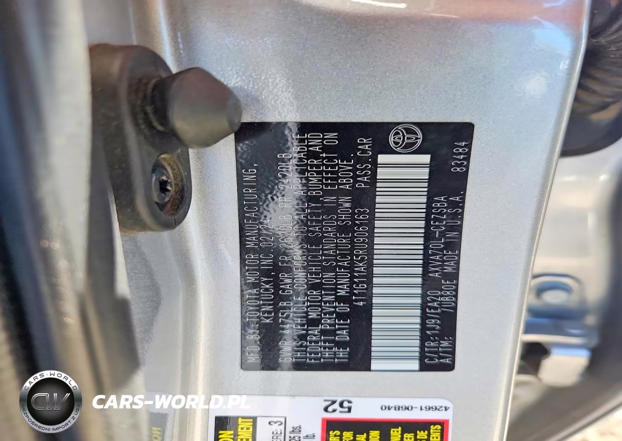 2024 Toyota Camry Se VIN:4T1G11AK5RU906163 - 13