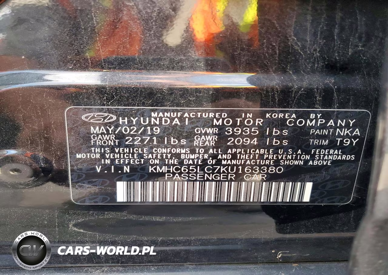 2019 Hyundai Ioniq Blue VIN:KMHC65LC7KU163380 - 12