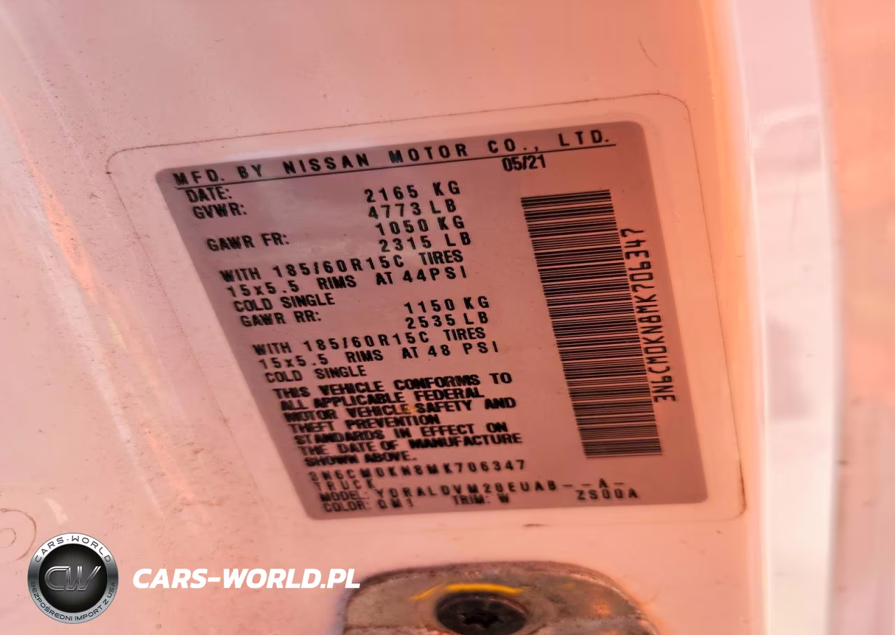 2021 Nissan Nv200 S VIN:3N6CM0KN8MK706347 - 13