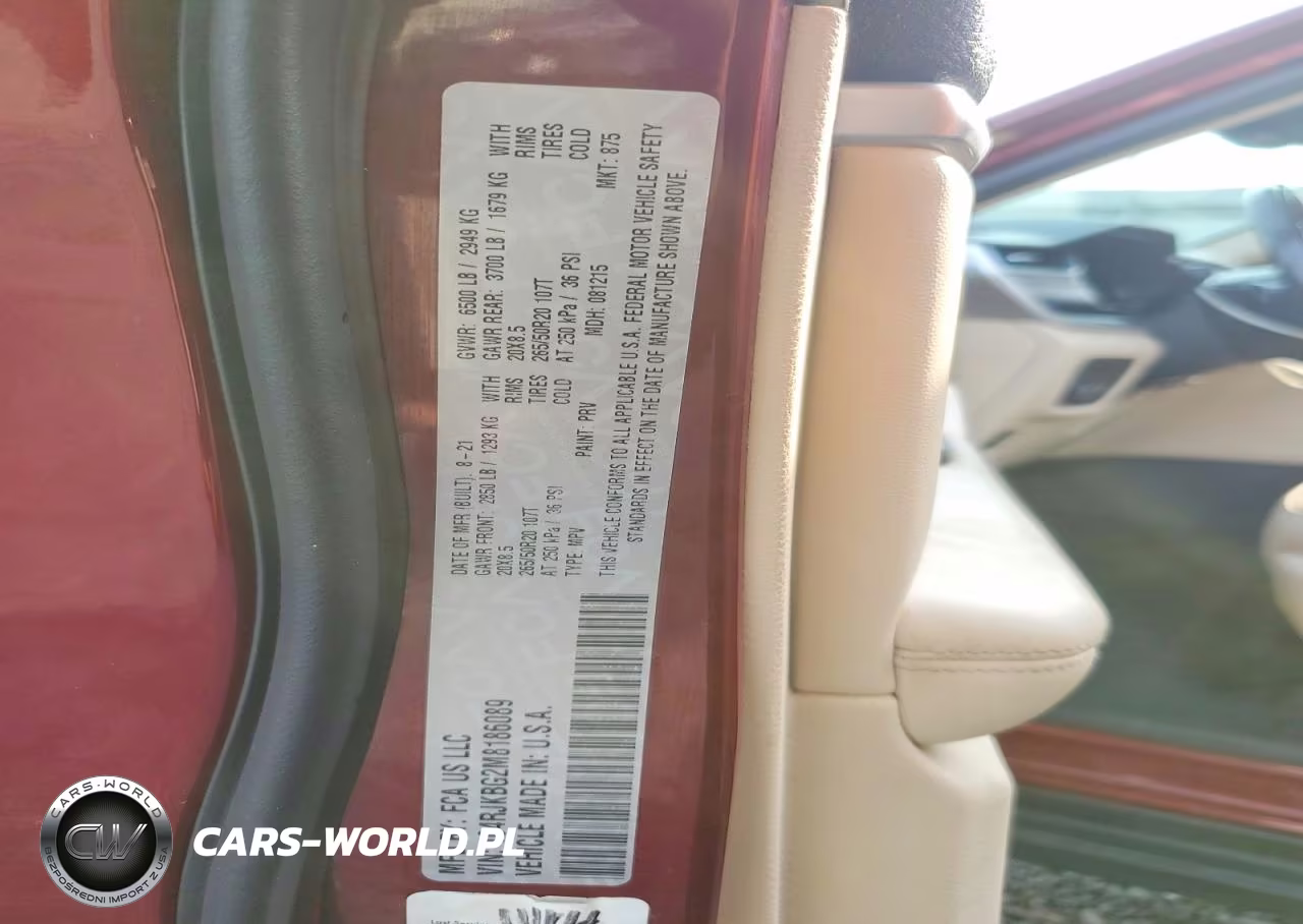 2021 Jeep Grand Cherokee L Limited VIN:1C4RJKBG2M8186089 - 14