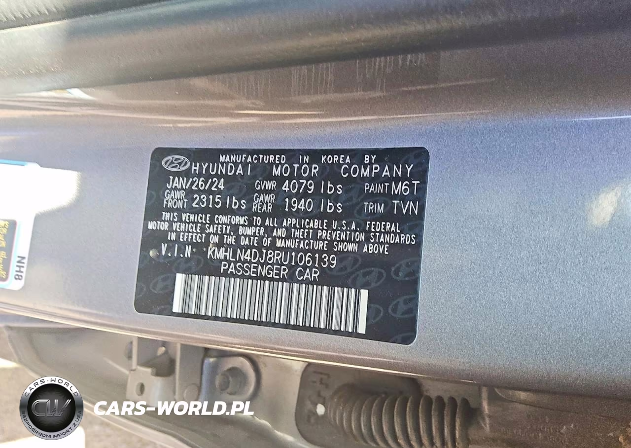 2024 Hyundai Elantra Hybrid Limited VIN:KMHLN4DJ8RU106139 - 12