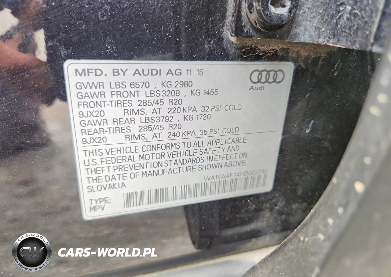 2017 Audi Q7 Prestige VIN:WA1VAAF74HD003740 - 14