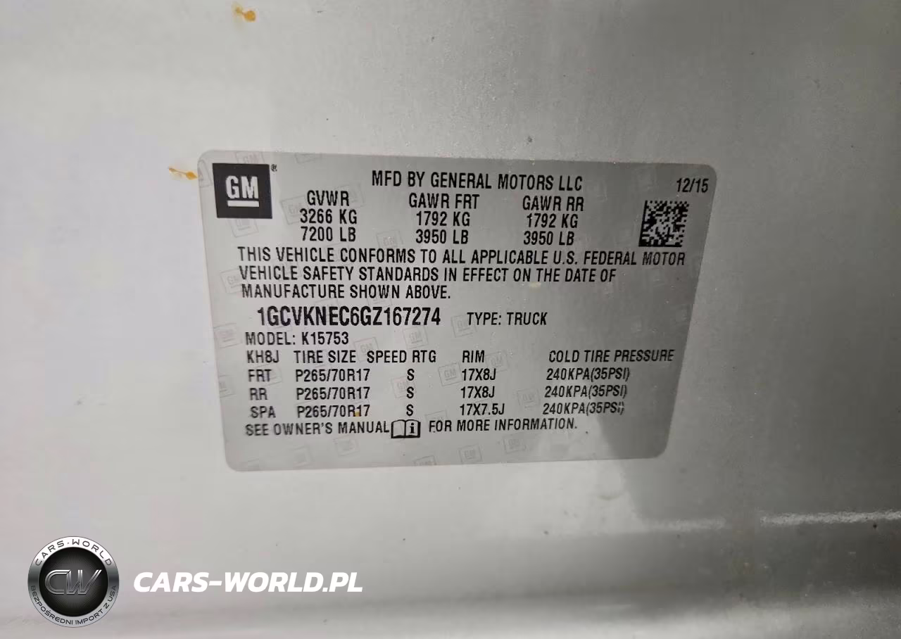 2016 Chevrolet Silverado K1500 VIN:1GCVKNEC6GZ167274 - 12