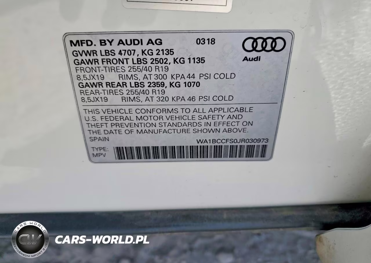 2018 Audi Q3 Premium VIN:WA1BCCFS0JR030973 - 13